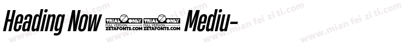 Heading Now 35 Mediu字体转换